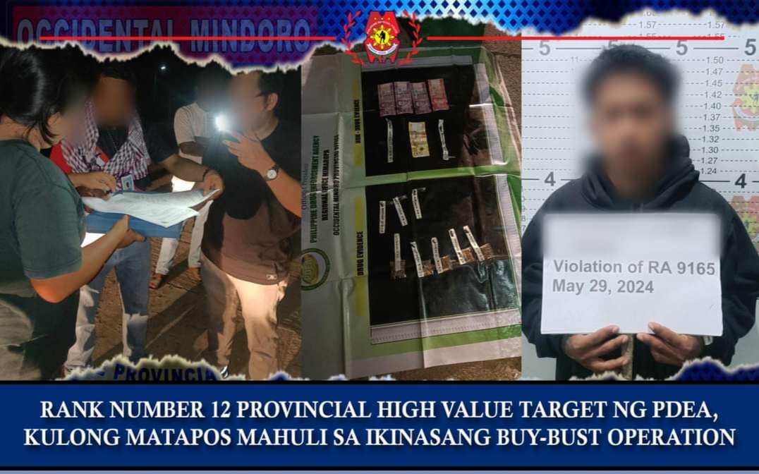 PDEA Arrests Rank 12 Provincial High-Value Target in Occidental Mindoro Buy-Bust Operation
