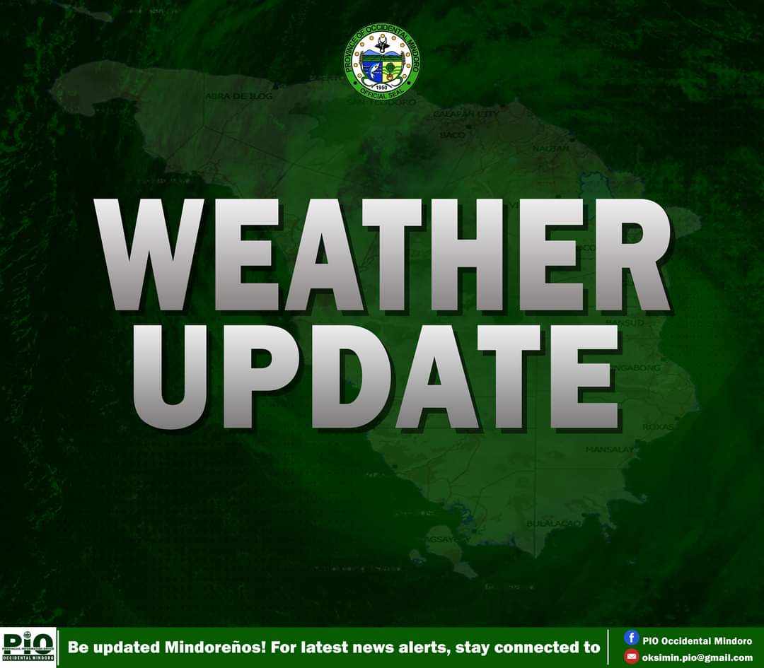 Occidental Mindoro Braces for Heavy Rain, Yellow Warning Issued