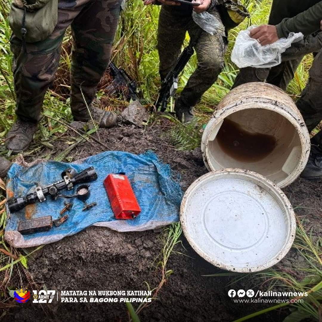 Army Recovers Weapons Cache in Occidental Mindoro