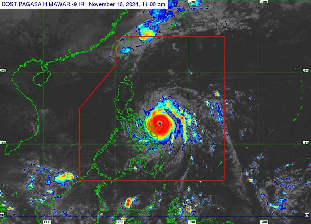 Oriental Mindoro Under Signal No. 1 as Super Typhoon Pepito Intensifies